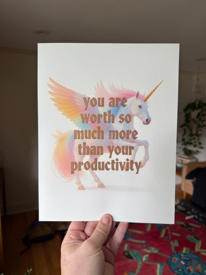 You are worth so much more than your productivity