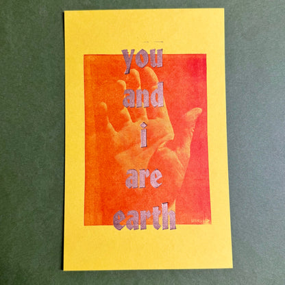 You and I are earth