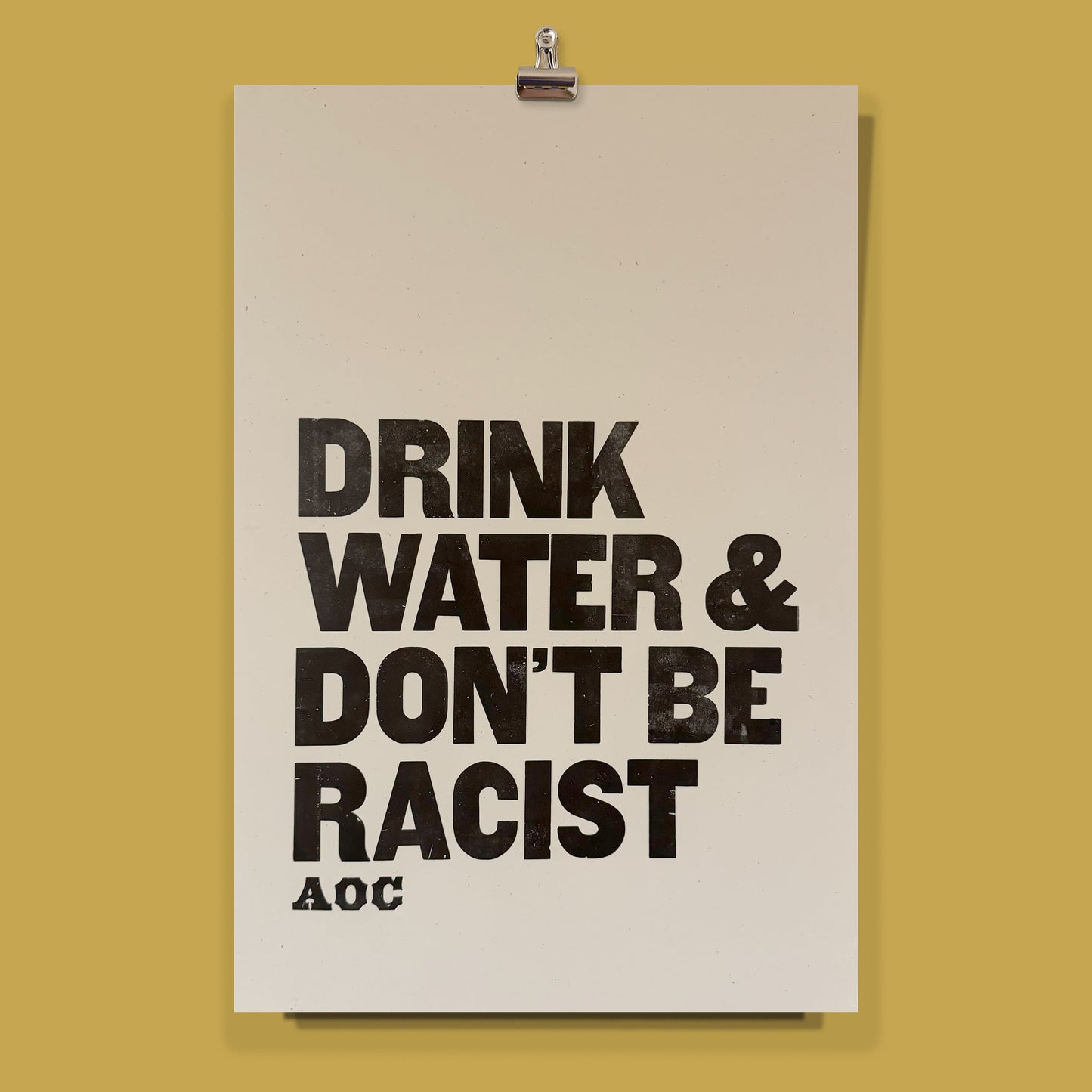 Drink Water & Don't Be Racist - AOC