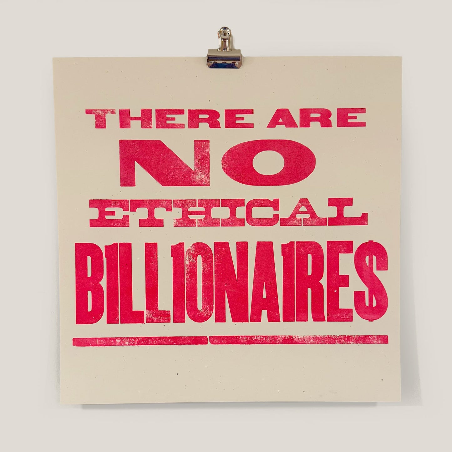 No Ethical Billionaires