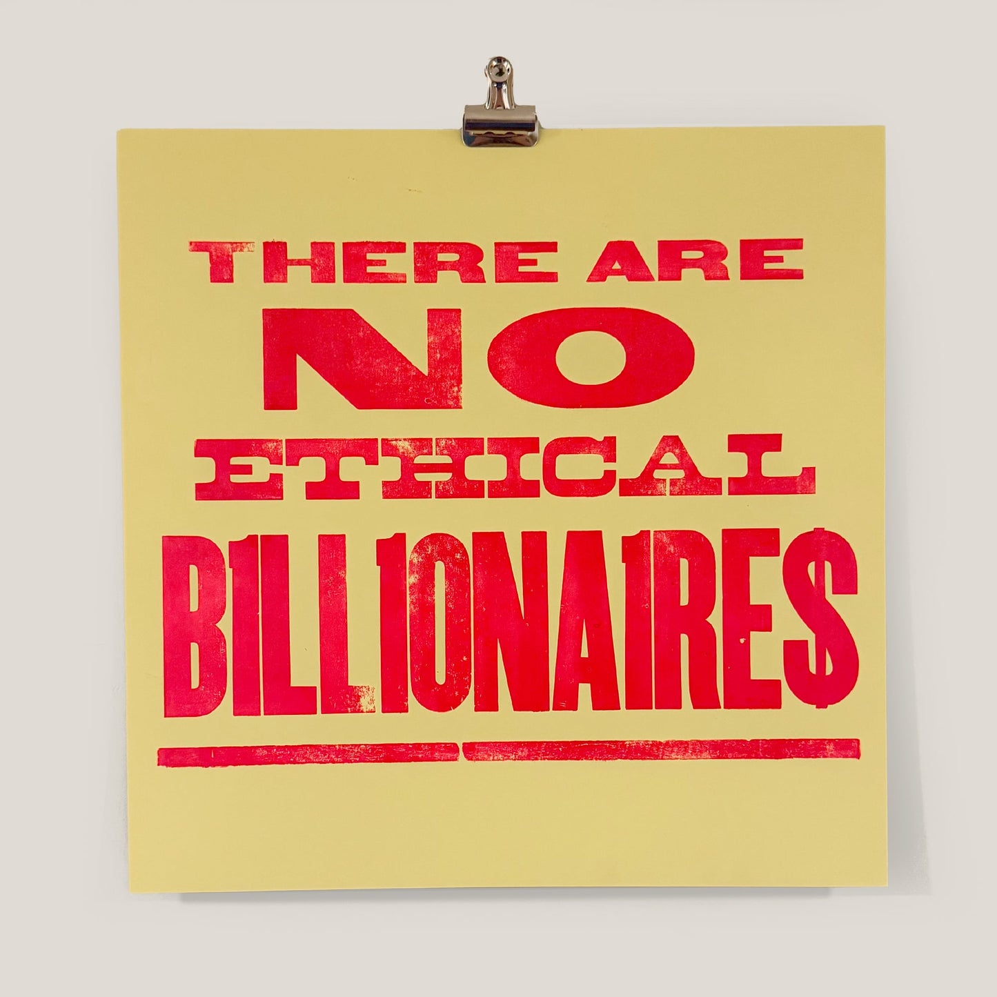 No Ethical Billionaires