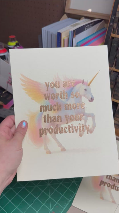 You are worth so much more than your productivity